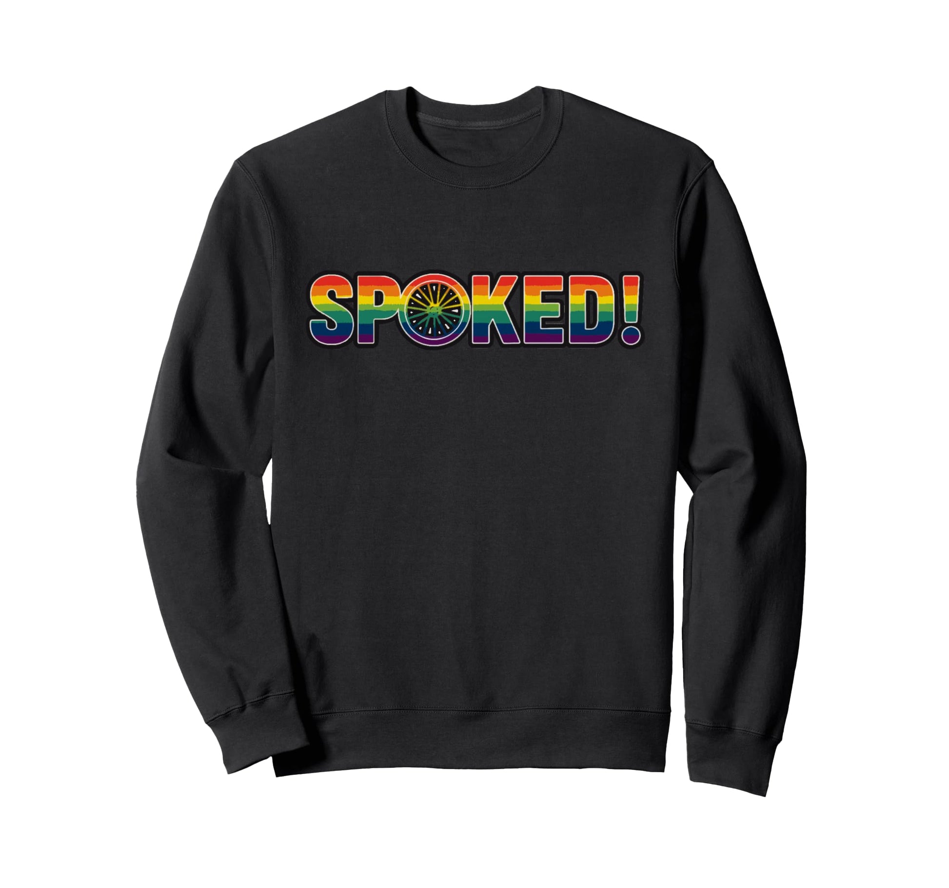 Downhill Freeride Mtb Bmx Rainbow Sweatshirt - Novelty Apparel for Adults - T-Shirt, Sweatshirt, Hoodie