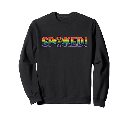 Downhill Freeride Mtb Bmx Rainbow Sweatshirt - Novelty Apparel for Adults - T-Shirt, Sweatshirt, Hoodie