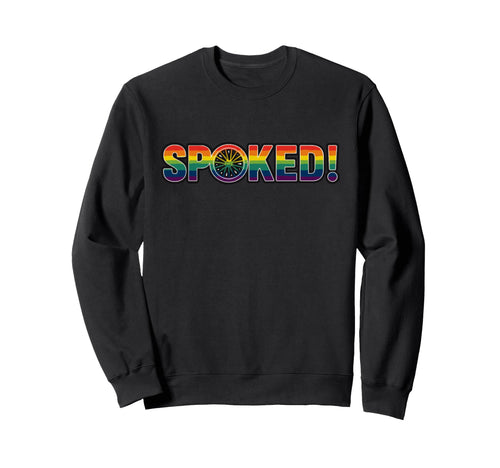 Downhill Freeride Mtb Bmx Rainbow Sweatshirt - Novelty Apparel for Adults - T-Shirt, Sweatshirt, Hoodie