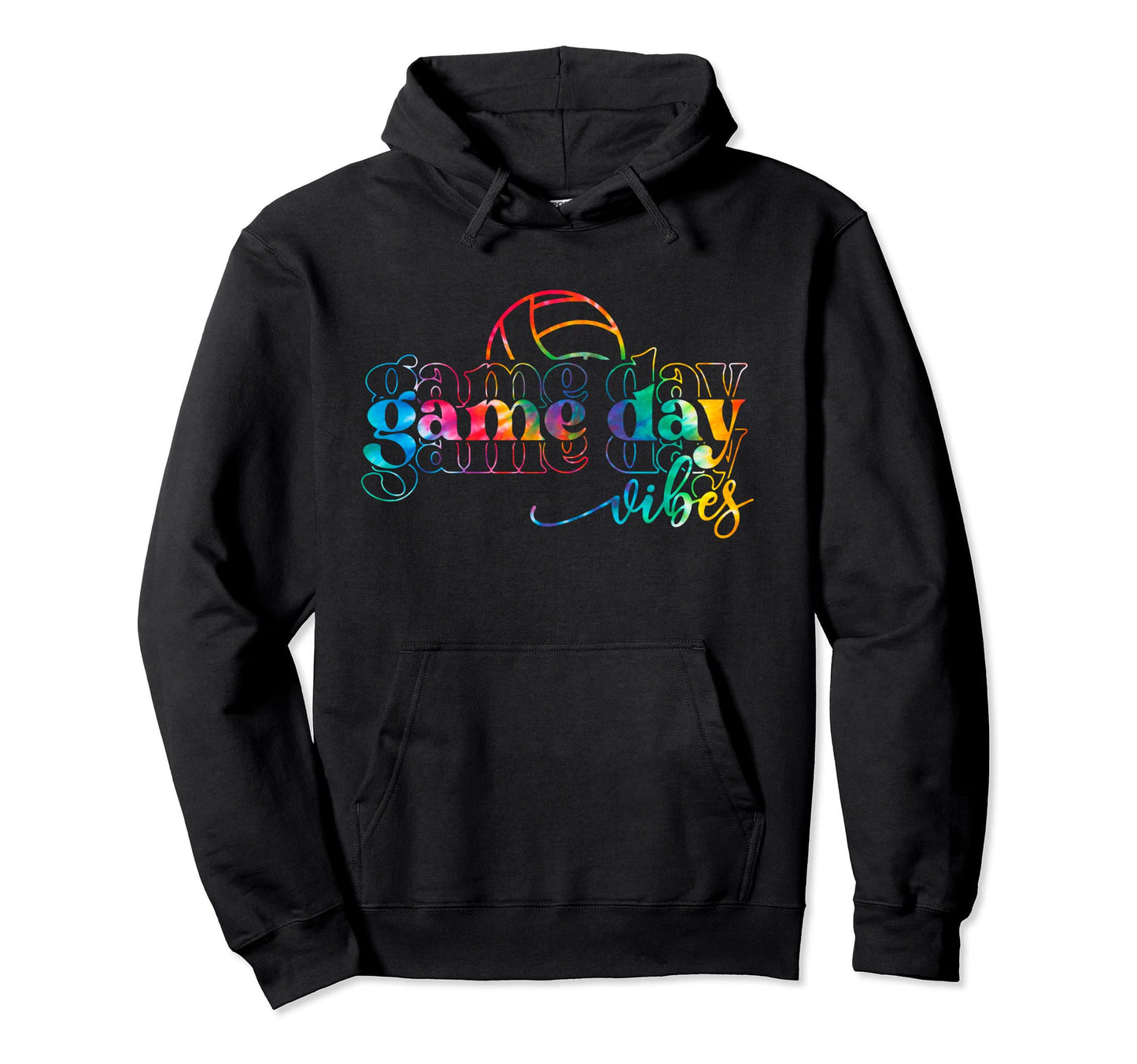 Volleyball Game Day Vibes Hoodie - Casual Everyday Wear for Adults - T-Shirt, Sweatshirt, Hoodie