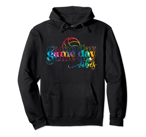 Volleyball Game Day Vibes Hoodie - Casual Everyday Wear for Adults - T-Shirt, Sweatshirt, Hoodie