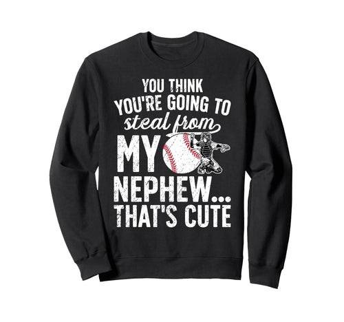 Baseball Catcher Aunt Funny Sweatshirt - Fun Novelty Design for Adults - T-Shirt, Sweatshirt, Hoodie
