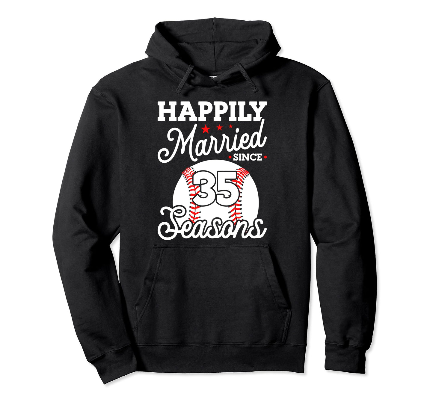 35Th Wedding Anniversary Baseball Husband Hoodie - Minimalist Print Unisex - T-Shirt, Sweatshirt, Hoodie