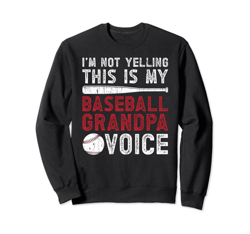 My Baseball Grandpa Voice Baseball Sweatshirt - Custom Art Print Men Women - T-Shirt, Sweatshirt, Hoodie