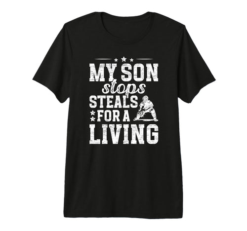 Mens Proud Baseball Catcher Dad Baseball T-Shirt - Trendy Graphic Unisex - T-Shirt, Sweatshirt, Hoodie
