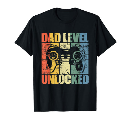 Dad Level Unlocked Gaming T-Shirt - Fun Novelty Design Men Women - T-Shirt, Sweatshirt, Hoodie
