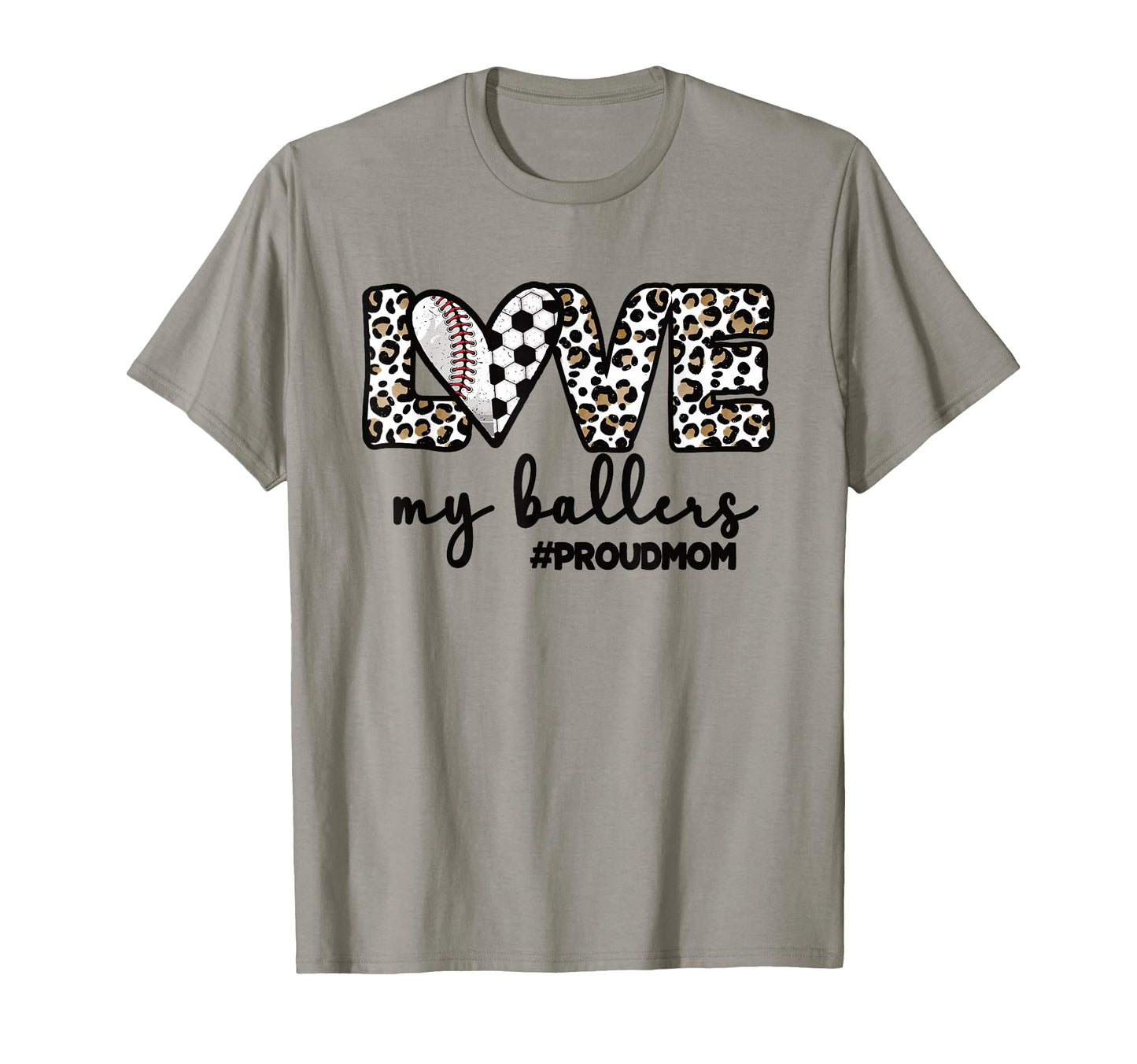 Proud Baller Mom Soccer Baseball Player T-Shirt - Trendy Graphic Men Women - T-Shirt, Sweatshirt, Hoodie
