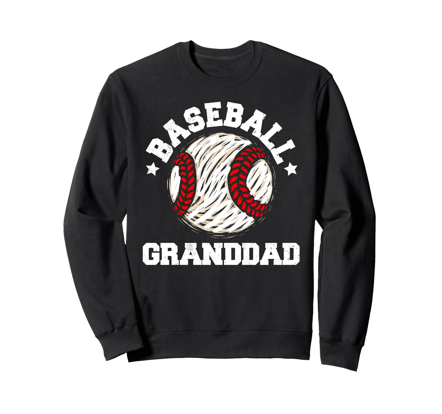 Baseball Granddad Distressed Funny Sweatshirt - Unique Graphic Unisex - T-Shirt, Sweatshirt, Hoodie