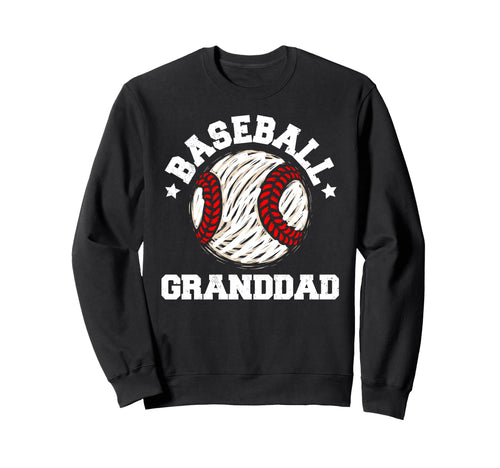 Baseball Granddad Distressed Funny Sweatshirt - Unique Graphic Unisex - T-Shirt, Sweatshirt, Hoodie