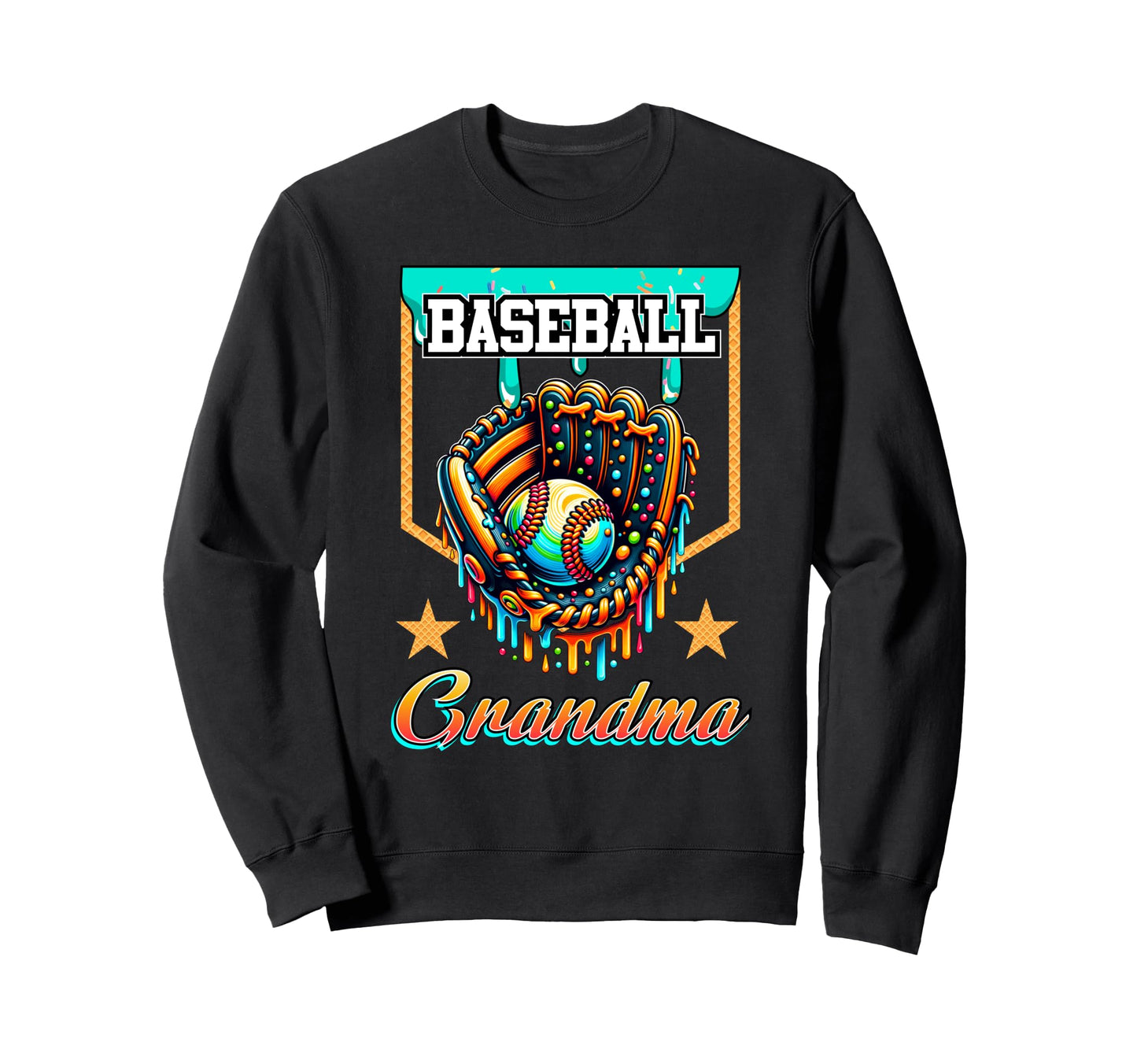 Baseball Drip Baseball Grandma Ice Sweatshirt - Novelty Apparel Men Women - T-Shirt, Sweatshirt, Hoodie