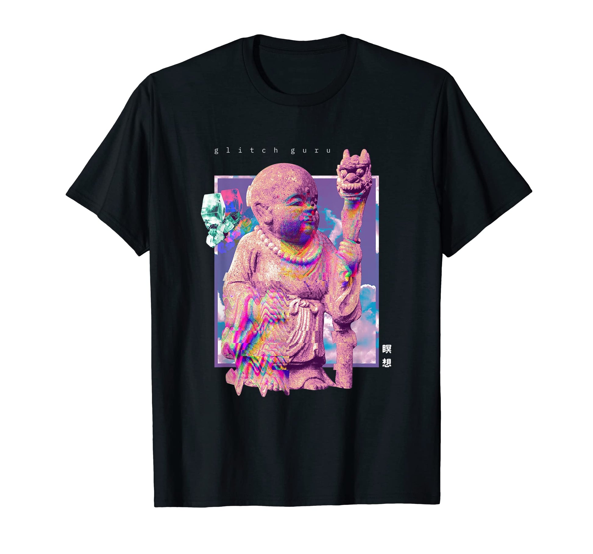 Aesthetic Vaporwave Abstract Buddha T-Shirt - Trendy Graphic Unisex - T-Shirt, Sweatshirt, Hoodie