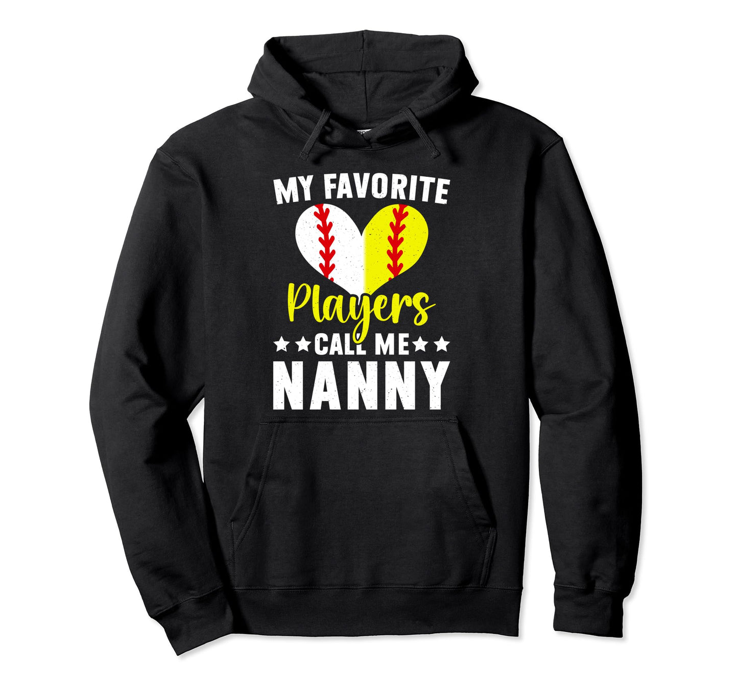 Favorite Players Call Me Nanny Baseball Hoodie - Minimalist Print Unisex - T-Shirt, Sweatshirt, Hoodie