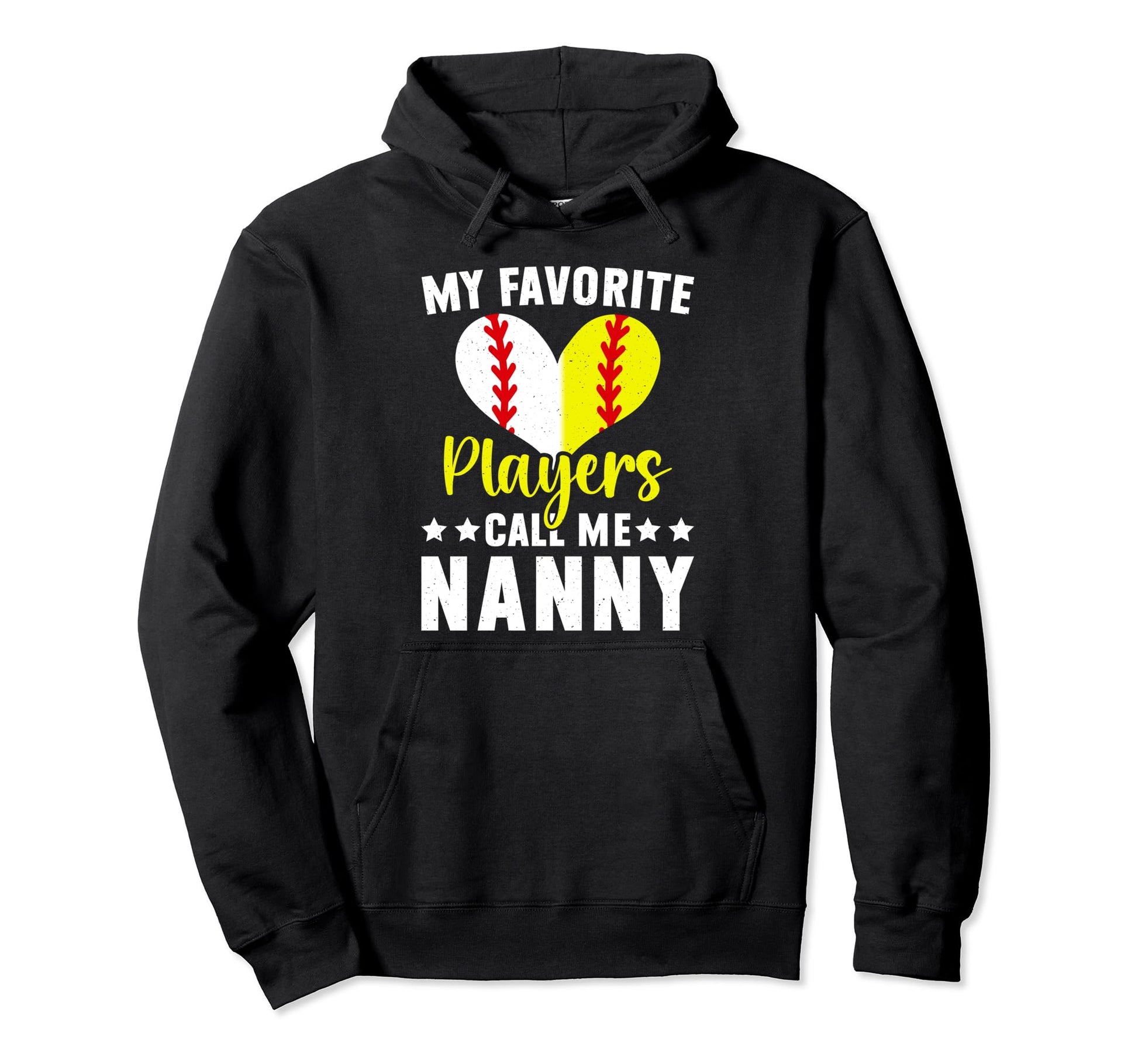 Favorite Players Call Me Nanny Baseball Hoodie - Minimalist Print Unisex - T-Shirt, Sweatshirt, Hoodie
