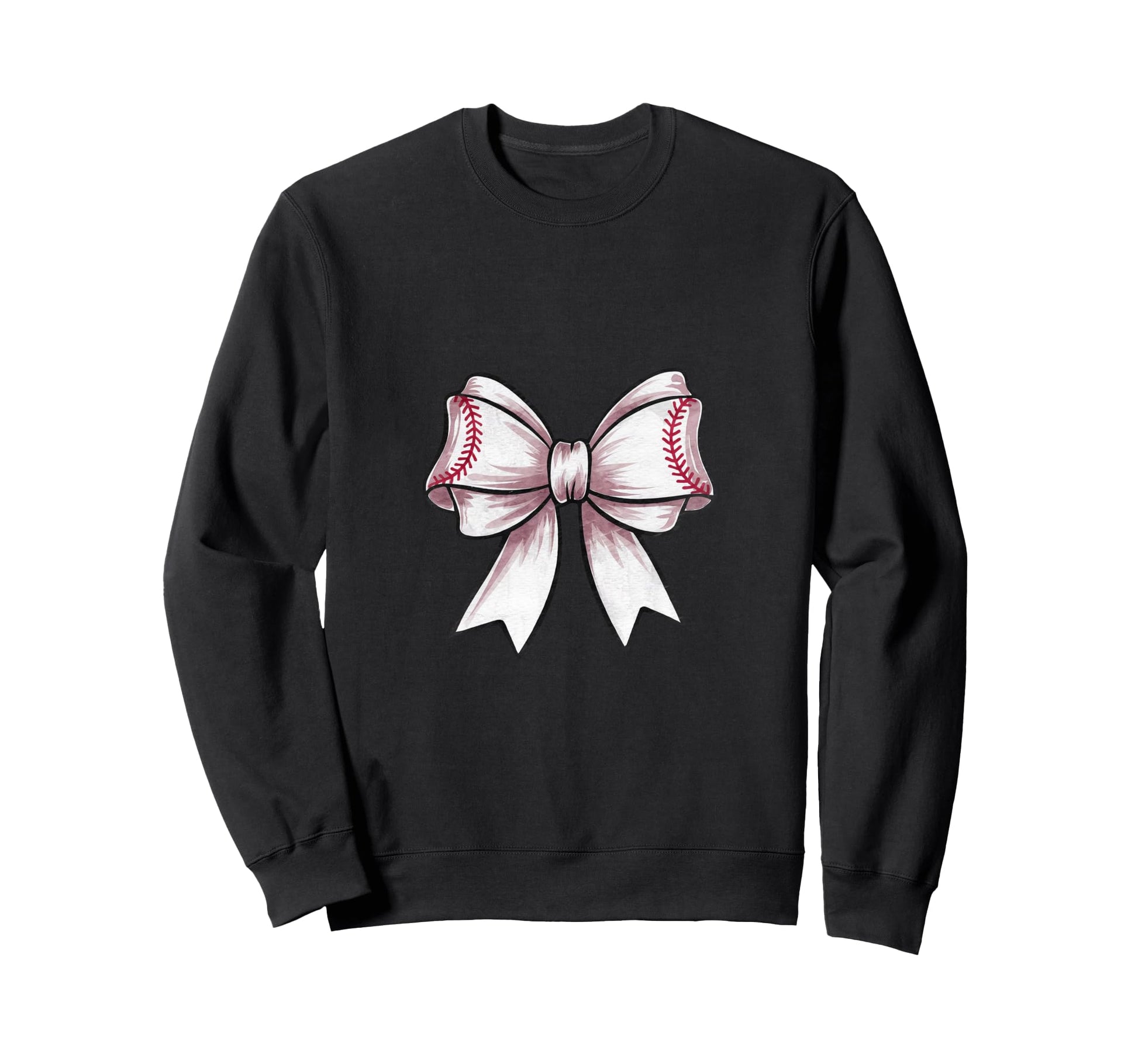 Coquette Baseball Bow Mom Sister Sweatshirt - Novelty Apparel Unisex - T-Shirt, Sweatshirt, Hoodie