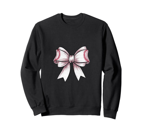 Coquette Baseball Bow Matching Family Sweatshirt - Minimalist Print Unisex - T-Shirt, Sweatshirt, Hoodie