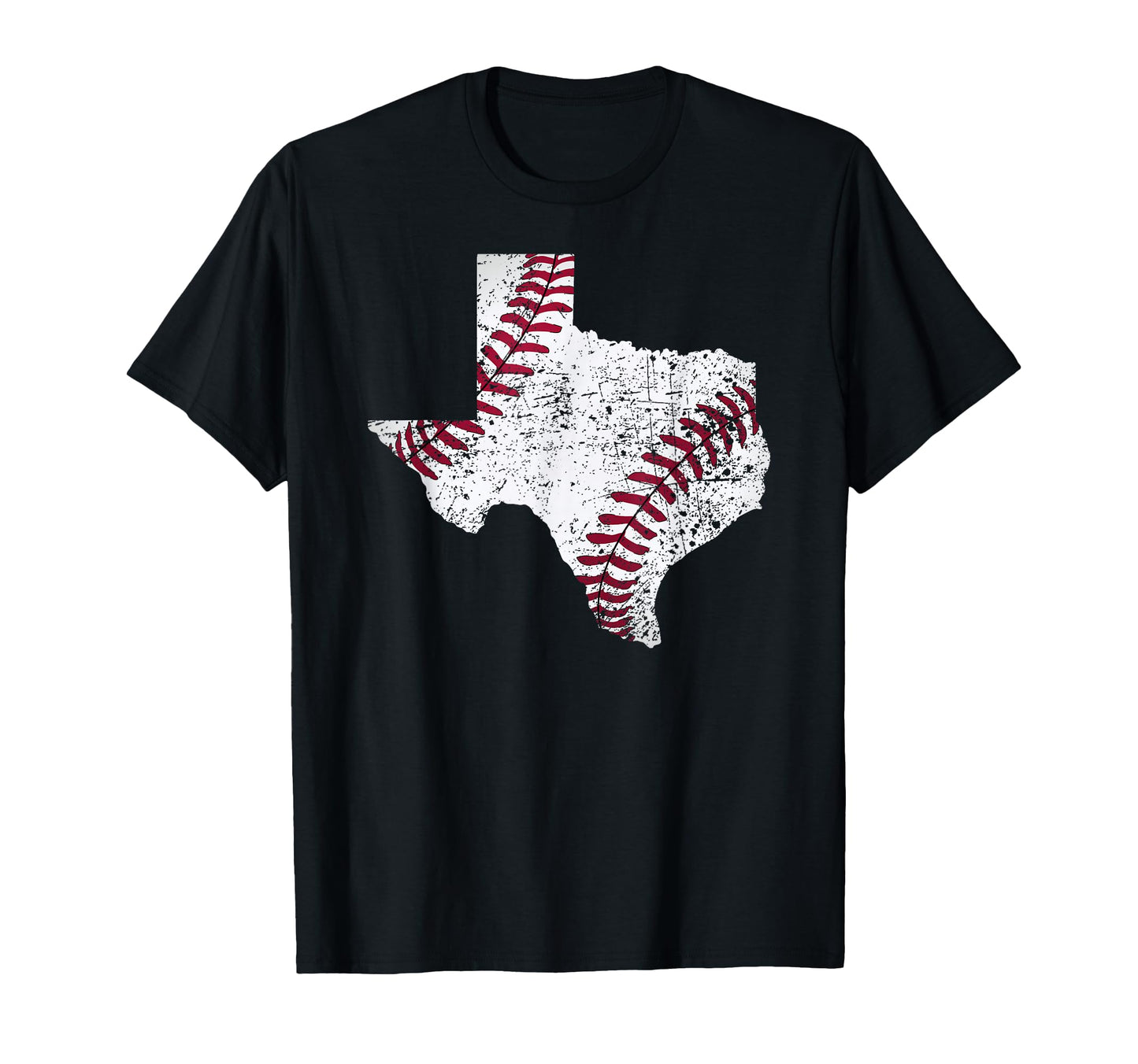 Texas Baseball State Distressed T-Shirt - Fun Novelty Design Unisex - T-Shirt, Sweatshirt, Hoodie
