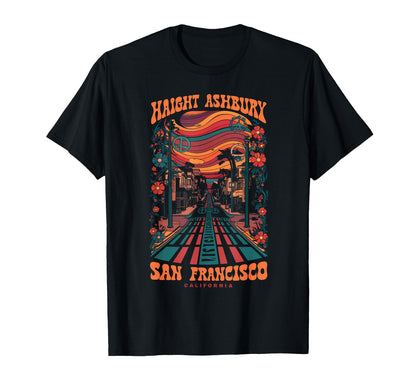 Haight Ashbury Spirit Peace T-Shirt - Fun Novelty Design Unisex - T-Shirt, Sweatshirt, Hoodie