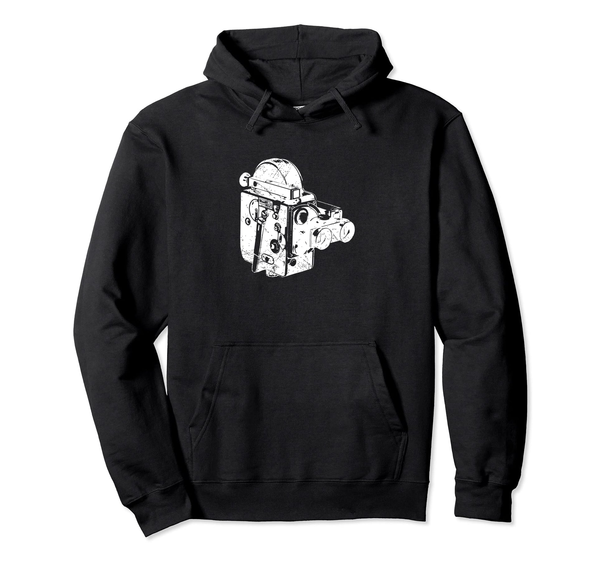 16 Mm Distressed Film Camera Hoodie - Custom Art Print Unisex - T-Shirt, Sweatshirt, Hoodie