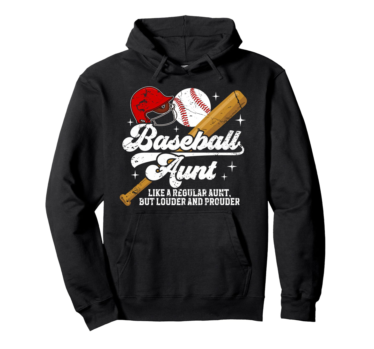 Baseball Aunt Baseball Player Auntie Hoodie - Aesthetic Graphic for Adults - T-Shirt, Sweatshirt, Hoodie