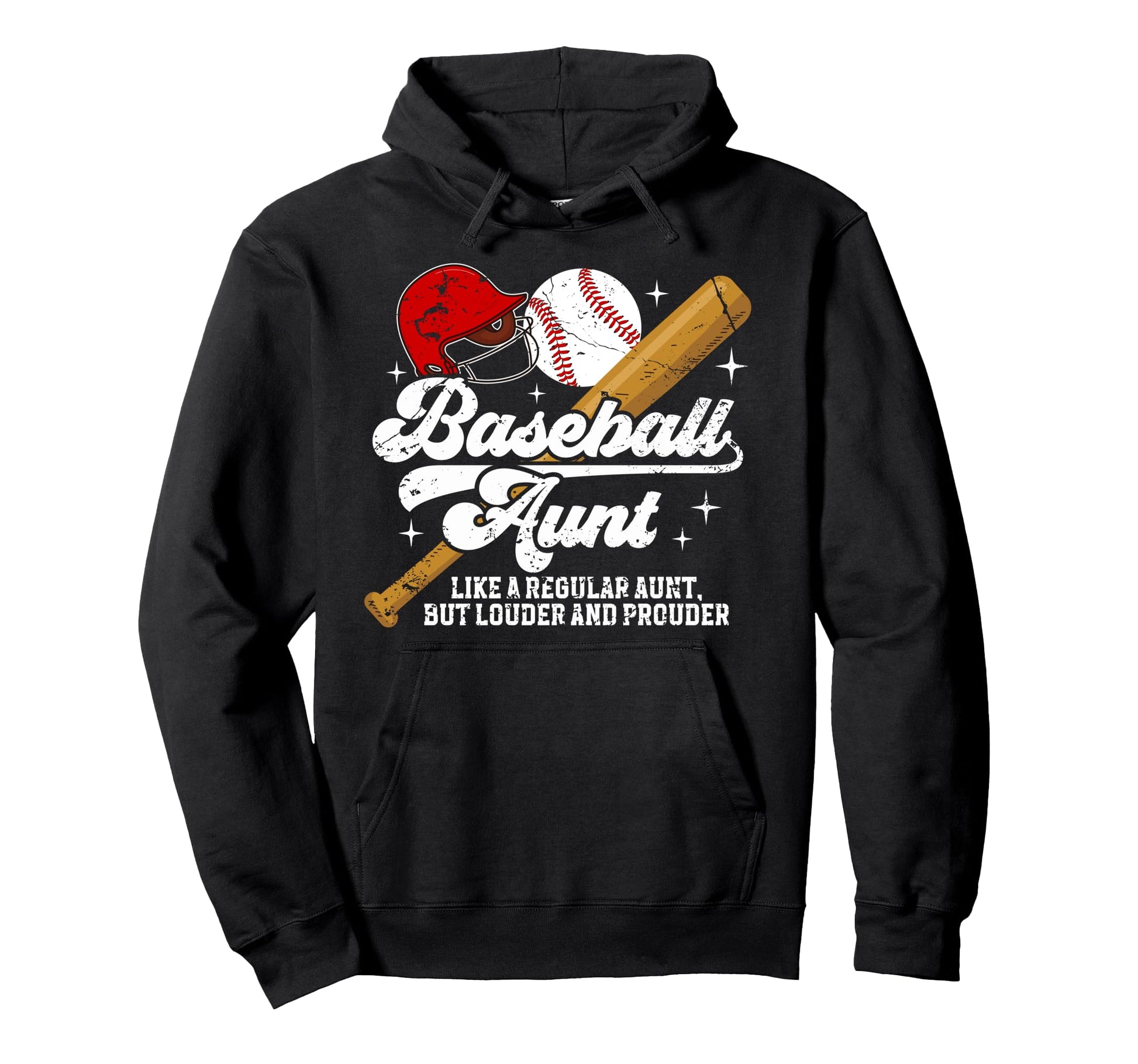 Baseball Aunt Baseball Player Auntie Hoodie - Aesthetic Graphic for Adults - T-Shirt, Sweatshirt, Hoodie