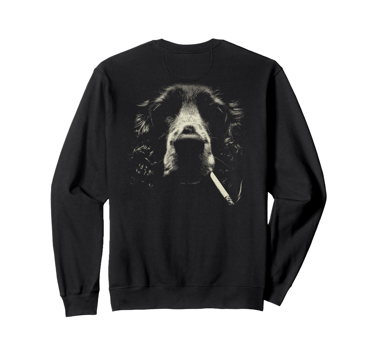 English Cocker Spaniel Smoking Sweatshirt - Streetwear Style Men Women - T-Shirt, Sweatshirt, Hoodie
