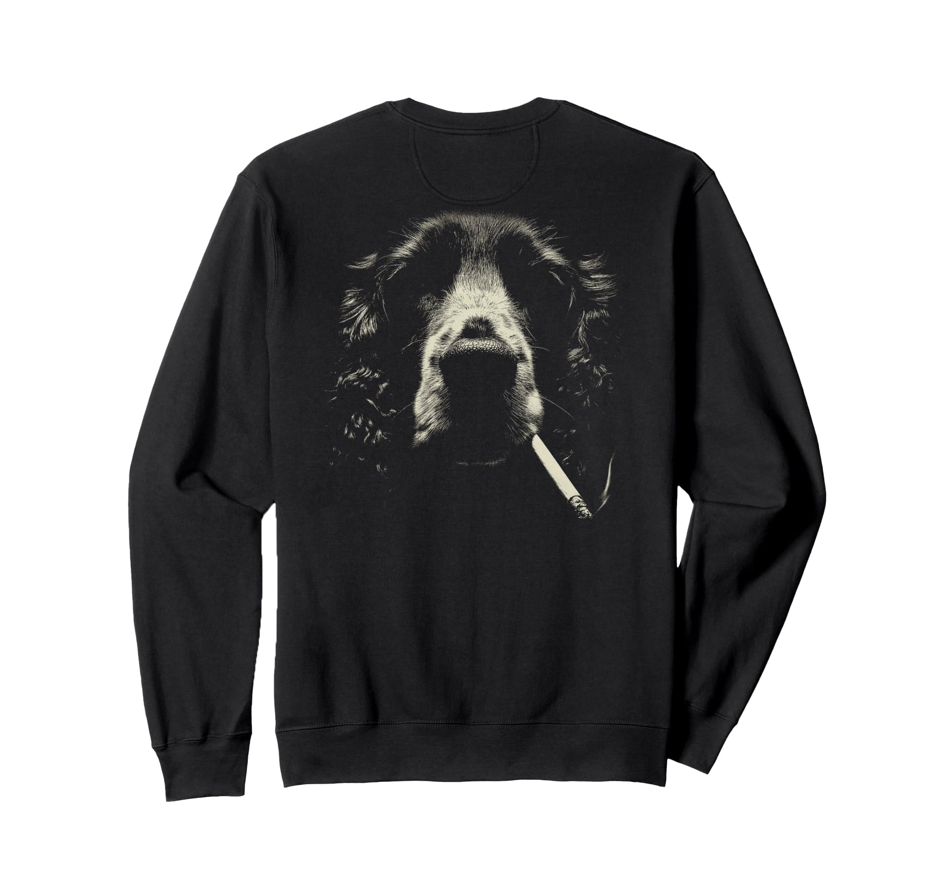 English Cocker Spaniel Smoking Sweatshirt - Streetwear Style Men Women - T-Shirt, Sweatshirt, Hoodie