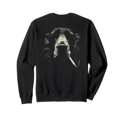 English Cocker Spaniel Smoking Sweatshirt - Streetwear Style Men Women - T-Shirt, Sweatshirt, Hoodie