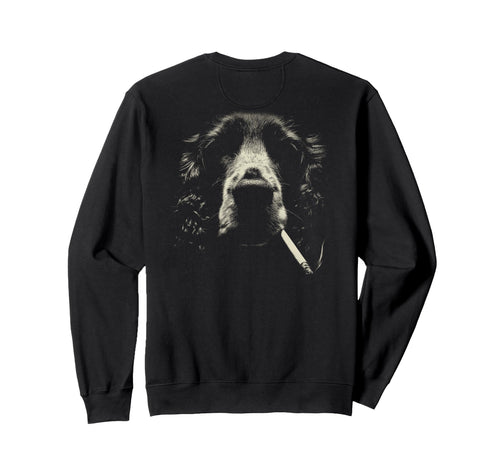 English Cocker Spaniel Smoking Sweatshirt - Streetwear Style Men Women - T-Shirt, Sweatshirt, Hoodie