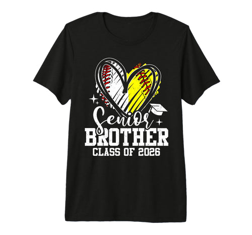 Senior Brother Class 2026 Baseball T-Shirt - Aesthetic Graphic Unisex - T-Shirt, Sweatshirt, Hoodie