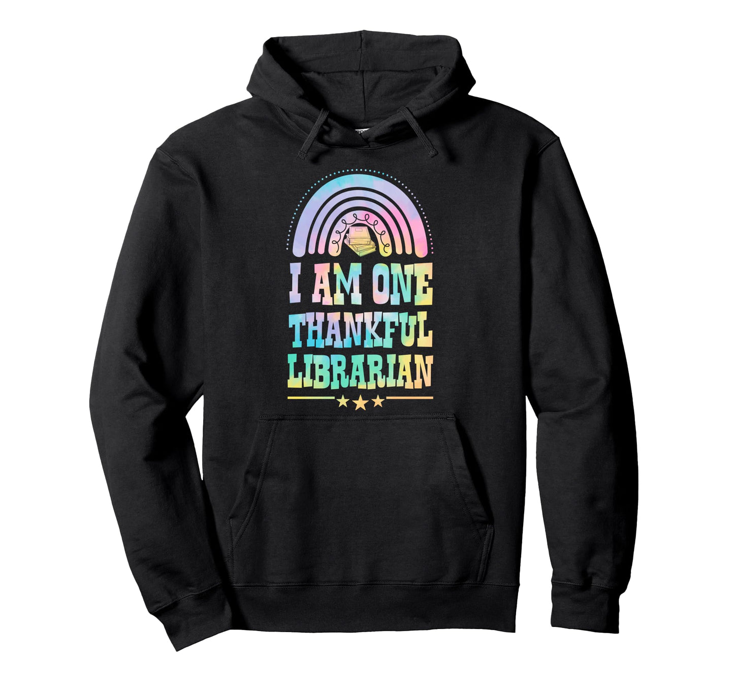 I Am One Thankful Librarian Bohemian Hoodie - Minimalist Print Unisex - T-Shirt, Sweatshirt, Hoodie