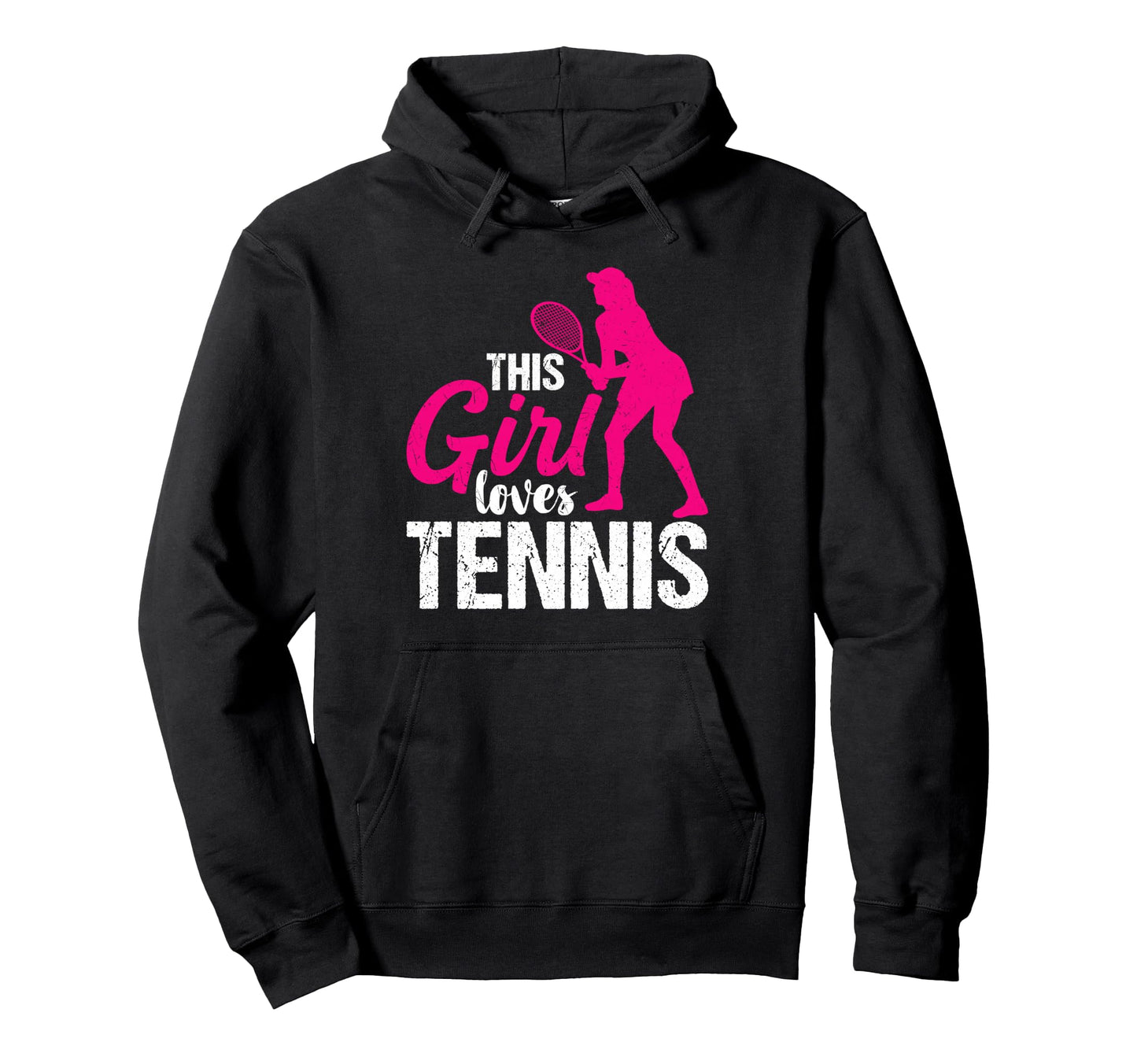 This Loves Tennis Game Day Female Hoodie - Custom Art Print for Adults - T-Shirt, Sweatshirt, Hoodie