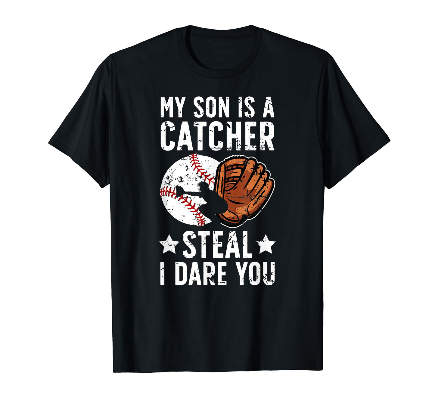 My Son Is Baseball Catcher Dad Baseball T-Shirt - Aesthetic Graphic Unisex - T-Shirt, Sweatshirt, Hoodie
