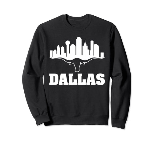 Dallas Texas Dallas Skyline Sweatshirt - Casual Everyday Wear Men Women - T-Shirt, Sweatshirt, Hoodie