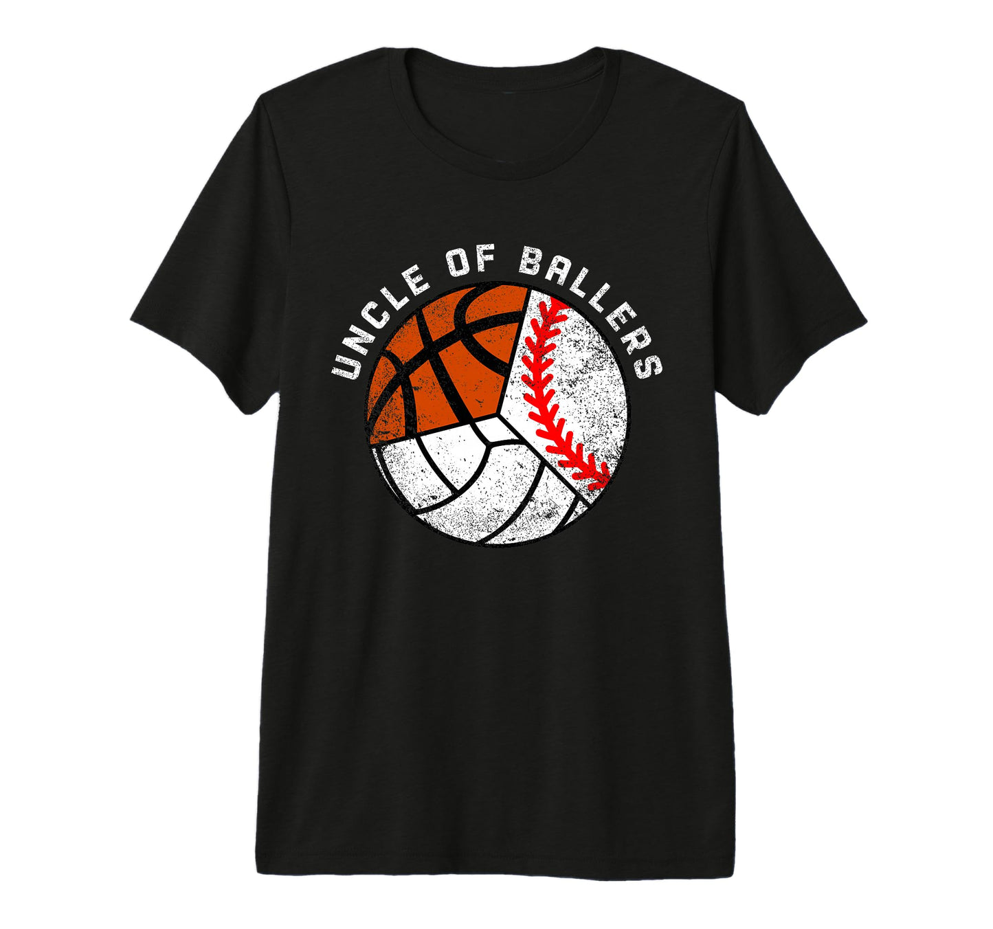 Mens Uncle Ballers Funny Baseball T-Shirt - Minimalist Print Unisex - T-Shirt, Sweatshirt, Hoodie