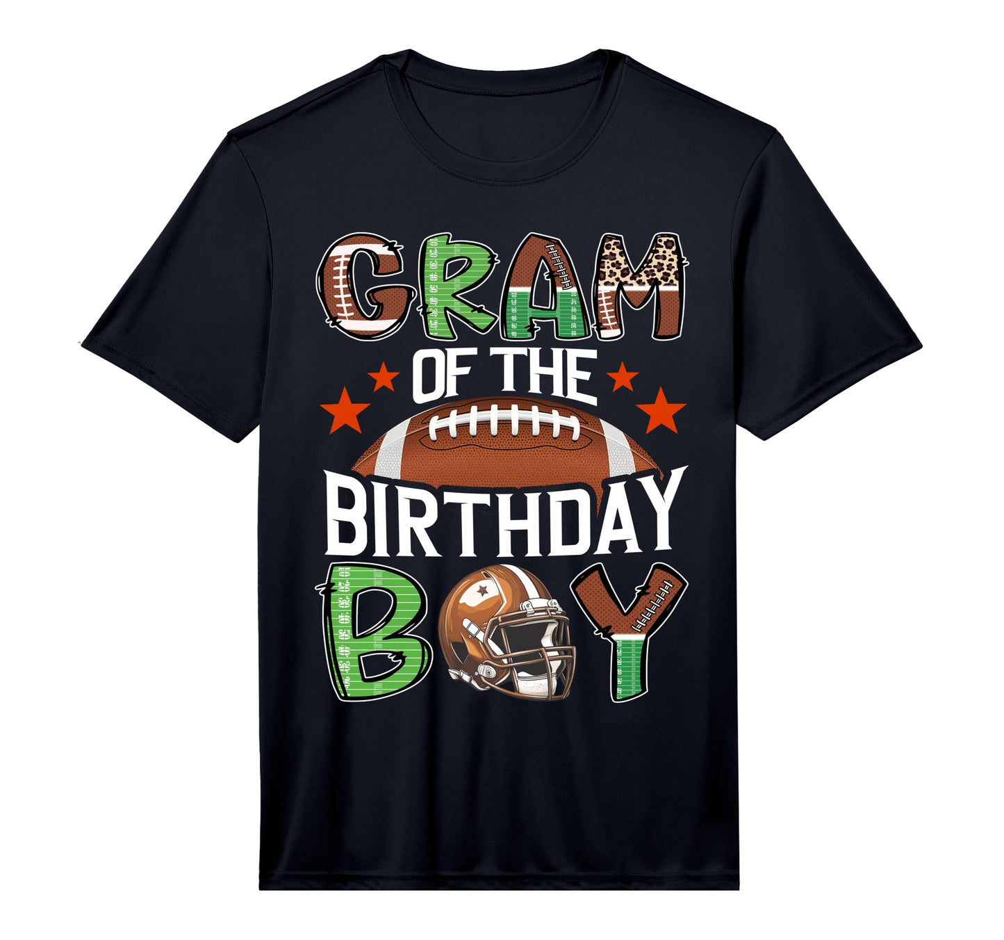 Gram Birthday Game Day Football T-Shirt - Trendy Graphic Men Women - T-Shirt, Sweatshirt, Hoodie