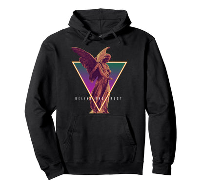 Believe And Trust Sad Greek Aesthetic Hoodie - Minimalist Print Men Women - T-Shirt, Sweatshirt, Hoodie