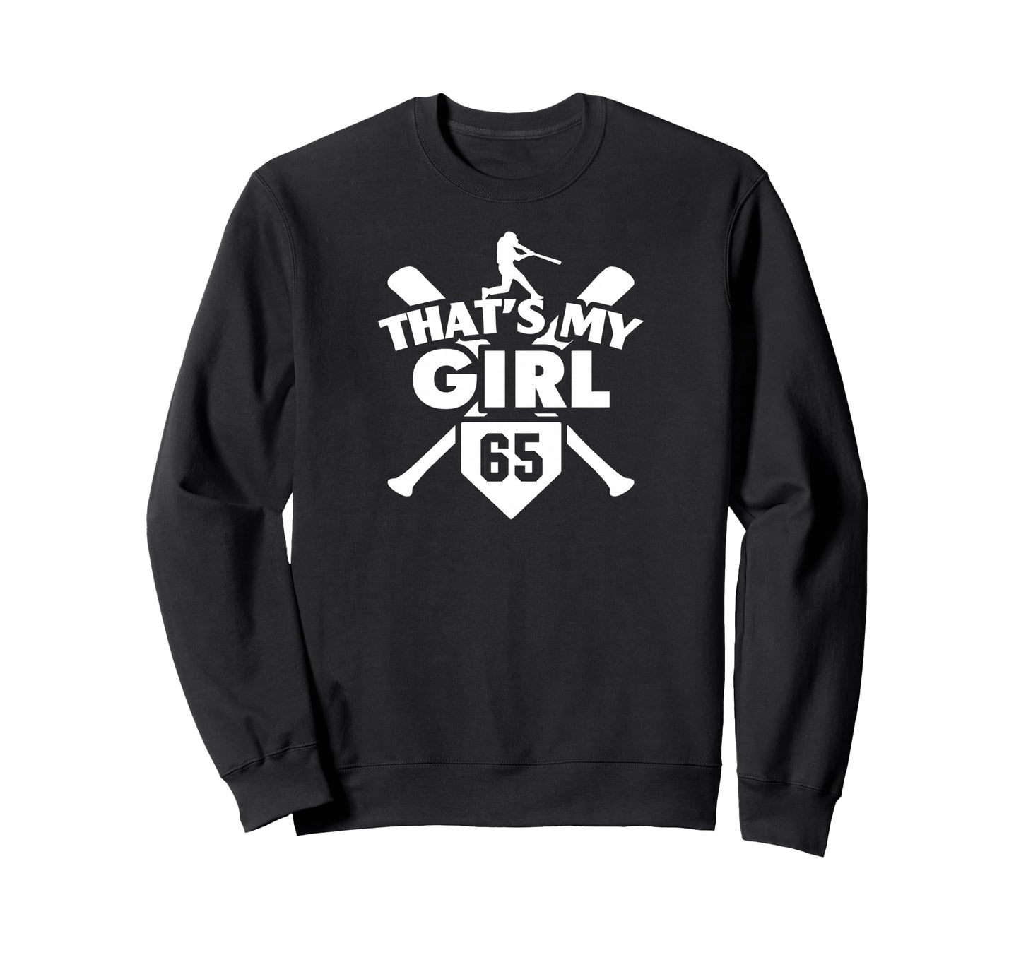 Baseball Mom Dad Thats My 65 Sweatshirt - Unique Graphic for Adults - T-Shirt, Sweatshirt, Hoodie