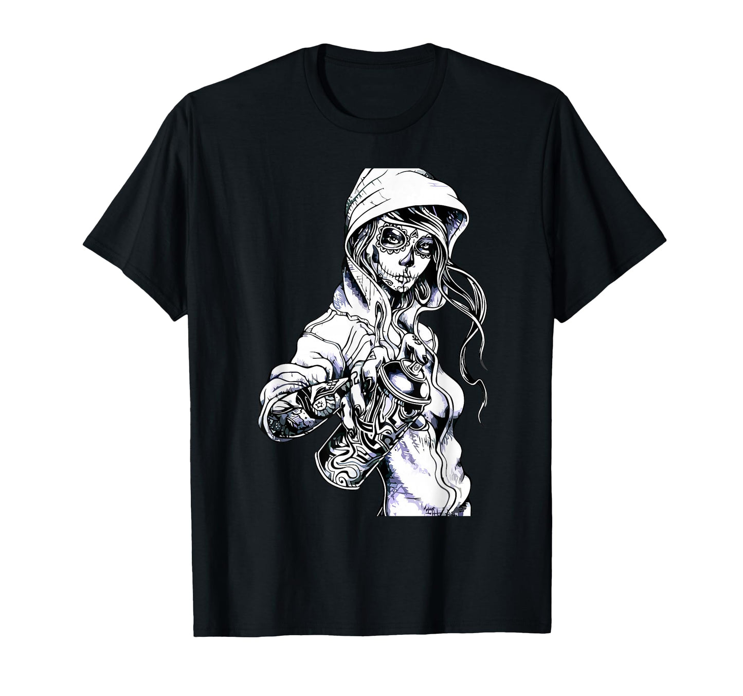 Graffiti Tag Skeleton Ghetto T-Shirt - Trendy Graphic Men Women - T-Shirt, Sweatshirt, Hoodie