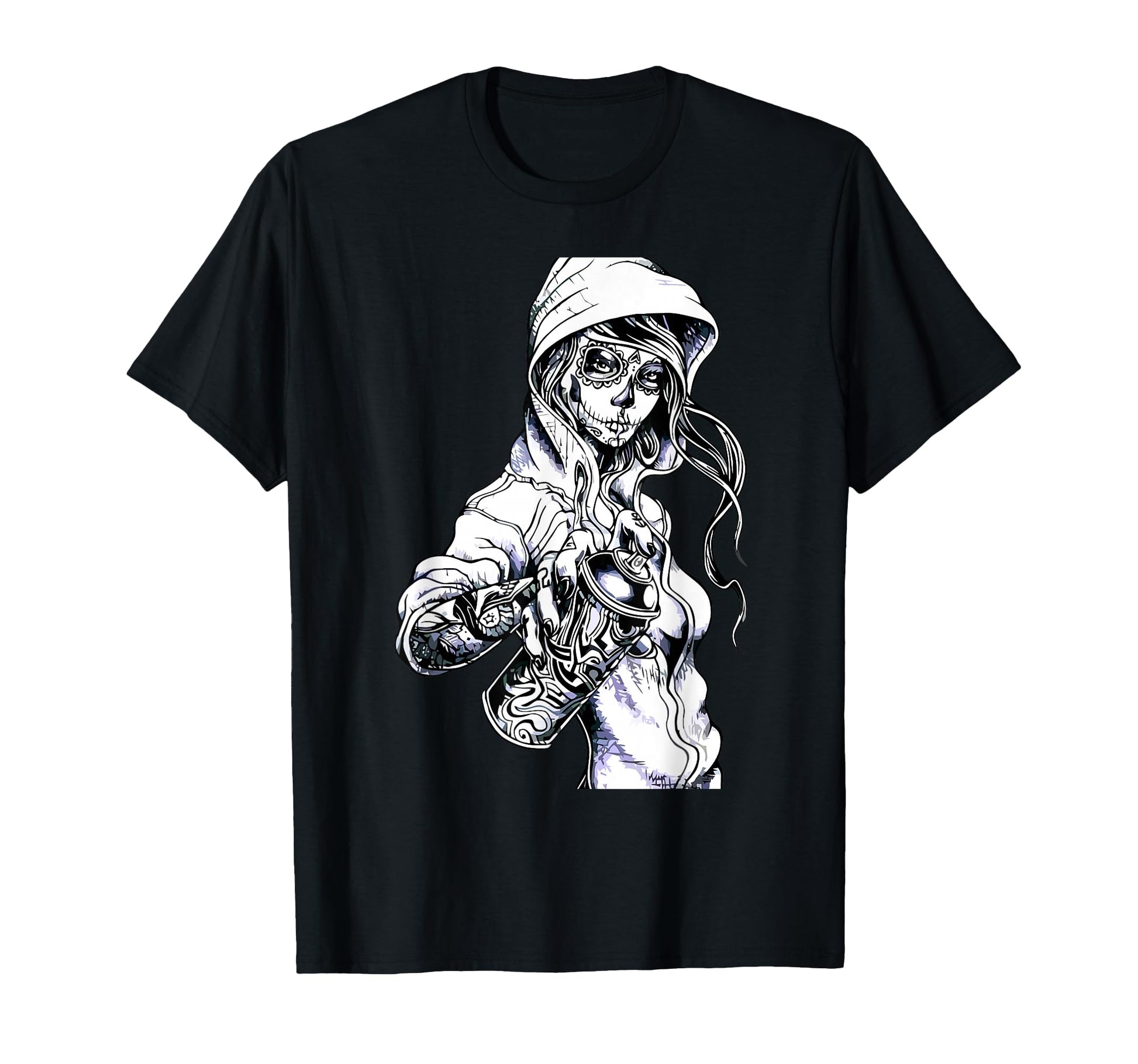 Graffiti Tag Skeleton Ghetto T-Shirt - Trendy Graphic Men Women - T-Shirt, Sweatshirt, Hoodie
