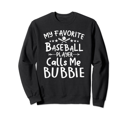 My Favorite Baseball Player Calls Sweatshirt - Minimalist Print Men Women - T-Shirt, Sweatshirt, Hoodie