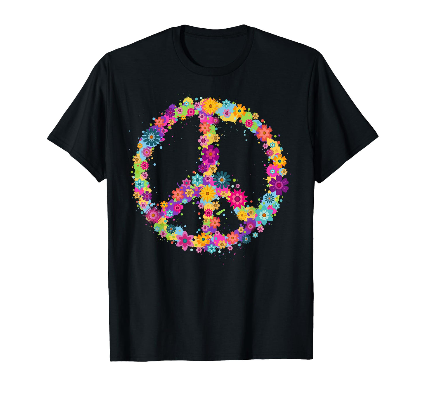 Peace Love Hippie Costume Tie Die T-Shirt - Fun Novelty Design for Adults - T-Shirt, Sweatshirt, Hoodie