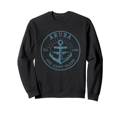 Varsity Aruba Sweatshirt - Aesthetic Graphic Men Women - T-Shirt, Sweatshirt, Hoodie
