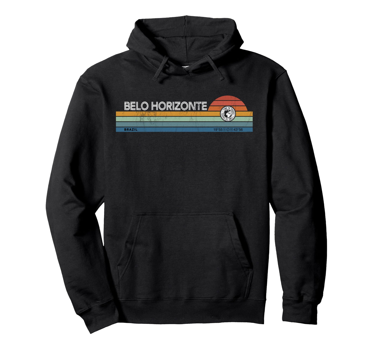Belo Horizonte Brazil Minas Gerais Sunset Hoodie - Novelty Apparel Unisex - T-Shirt, Sweatshirt, Hoodie