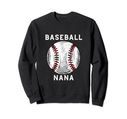 Awesome Baseball Nana Sports Lover Sweatshirt - Graphic Print for Adults - T-Shirt, Sweatshirt, Hoodie