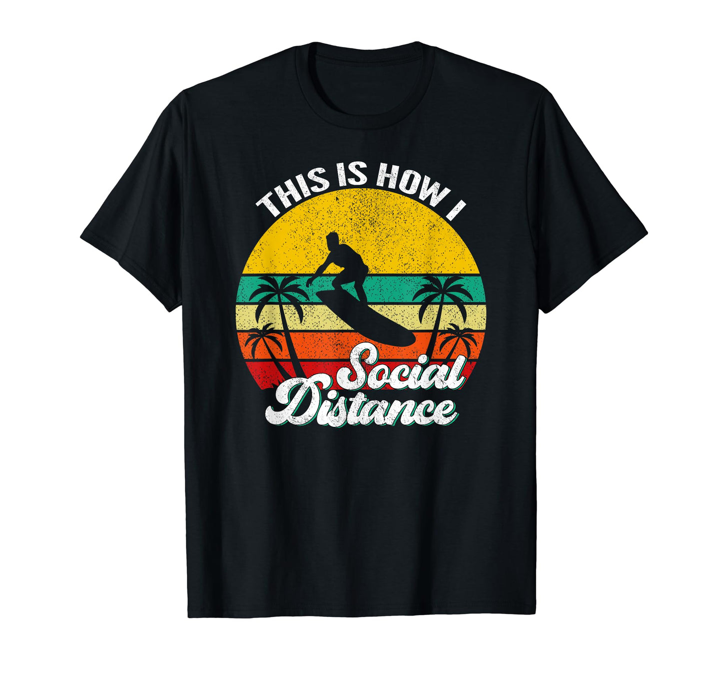 Funny Sunset Surfing Surfer Surf Gift T-Shirt - Unique Graphic Men Women - T-Shirt, Sweatshirt, Hoodie