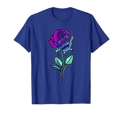 Cyber Aesthetic Rose Futurism Vaporwave T-Shirt - Graphic Print Men Women - T-Shirt, Sweatshirt, Hoodie