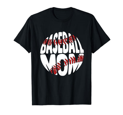 Baseball Mom Softball Mother Mothers Day T-Shirt - Minimalist Print Unisex - T-Shirt, Sweatshirt, Hoodie