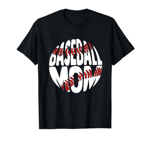 Baseball Mom Softball Mother Mothers Day T-Shirt - Minimalist Print Unisex - T-Shirt, Sweatshirt, Hoodie