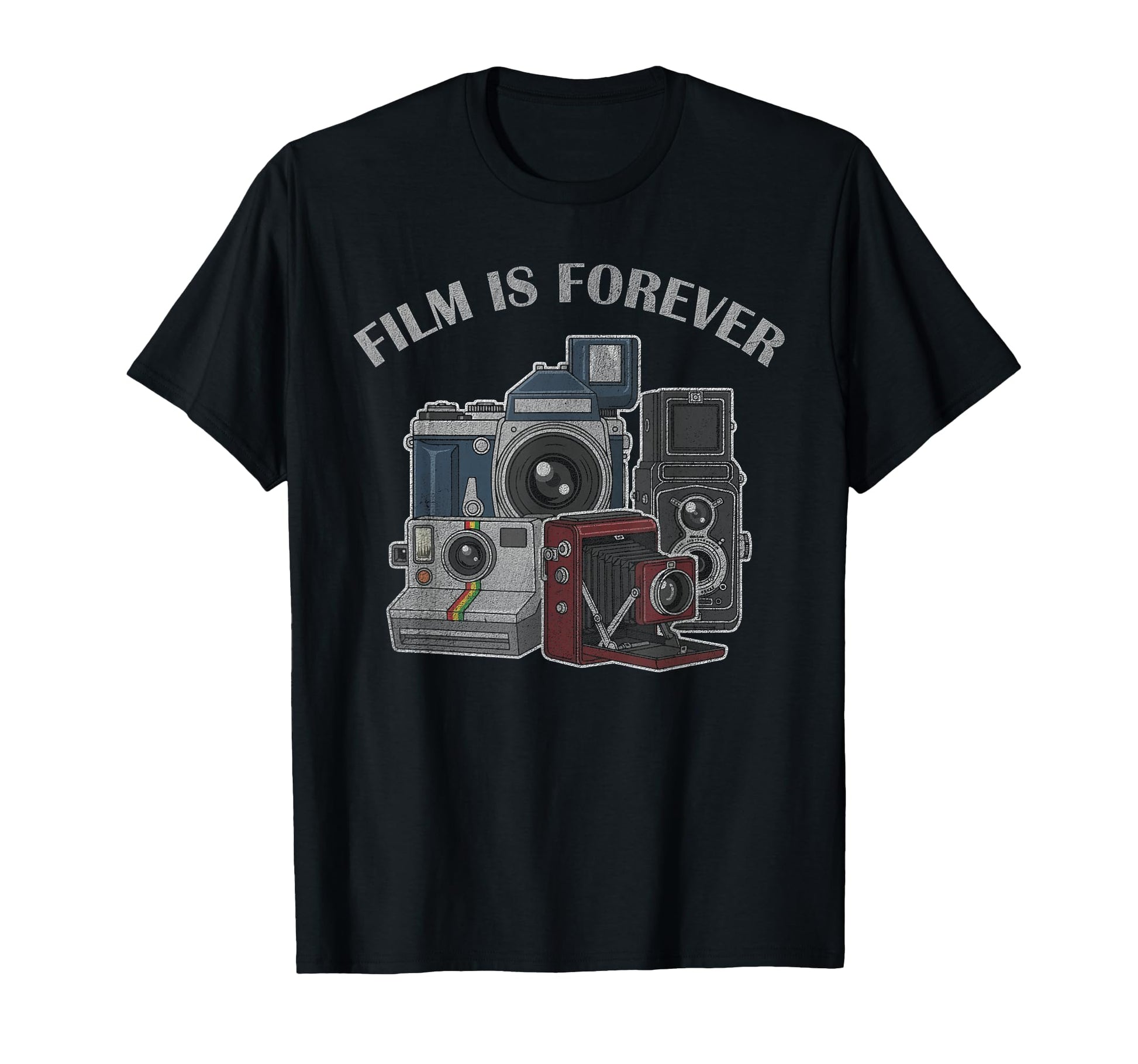Film Is Forever Old School Camera T-Shirt - Unique Graphic for Adults - T-Shirt, Sweatshirt, Hoodie