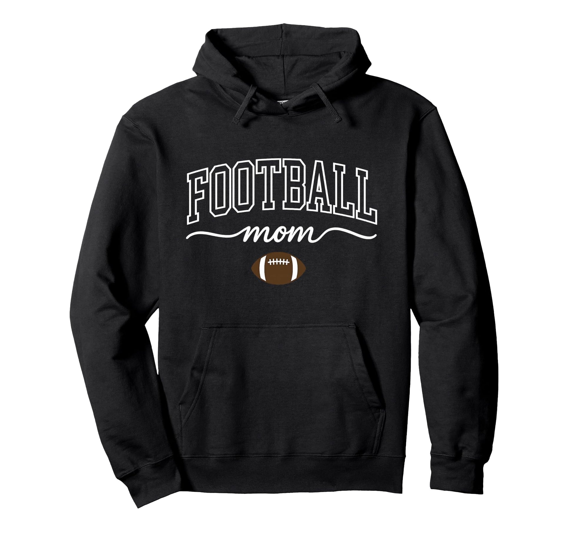 Football Mom Game Day Support Wear Team Hoodie - Minimalist Print Unisex - T-Shirt, Sweatshirt, Hoodie